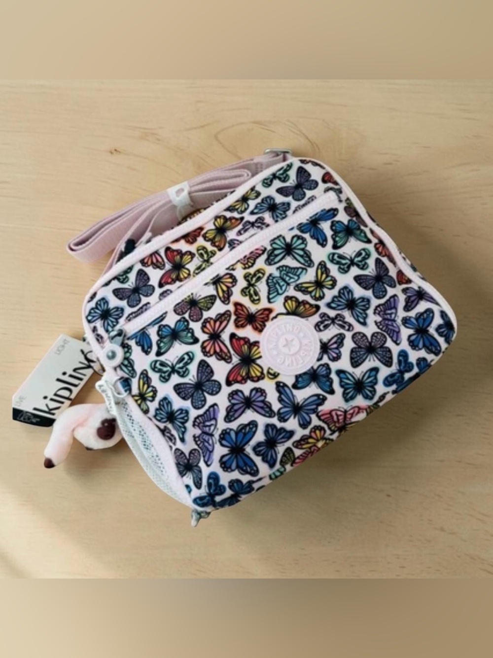 KIPLING ERMY Insulated Food Lunch Bag Butterfly Days - Picture 5 of 5